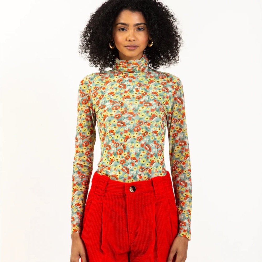 COPY - GANNI MESH TURTLENECK